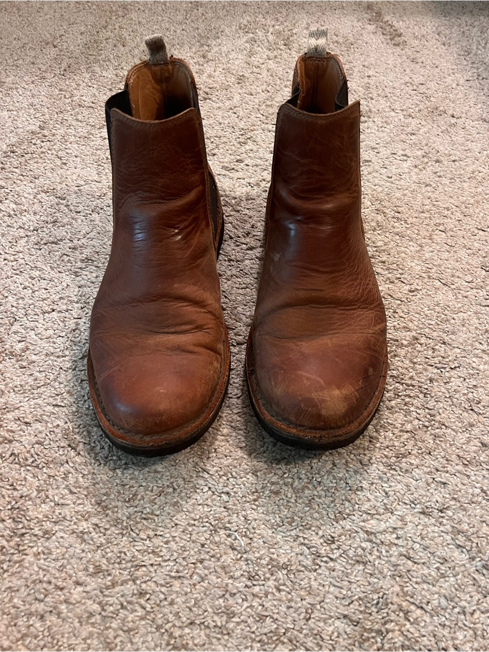 Men's Vera Pelle Brown Italian Leather Boots size 44